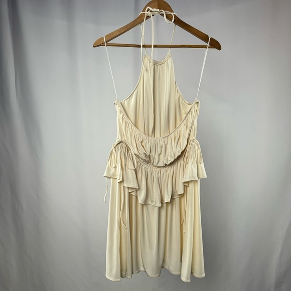 NWT L’Academie Delphi Mini Dress in Bone White Size Extra Large - Picture 6 of 7